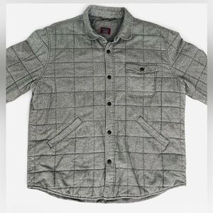 Untuckit Quilted Shirt Jacket Men's Gray Shacket Size‎ 2X